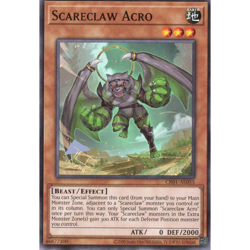 Yugioh CR01-AE055 Scareclaw Acro (N) | Shopee Malaysia