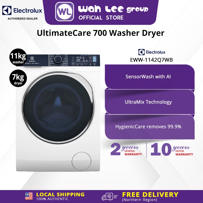 Electrolux 11kg (Wash)/7kg (Dry) UltimateCare 700 Front Load Washer ...