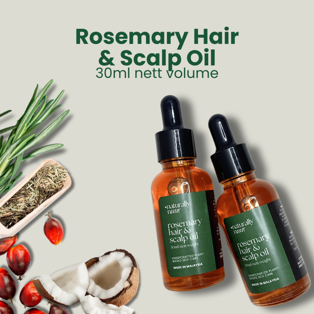 Naturally Nuur Red Palm Rosemary Scalp Massange Oil Fenugreek Seed for