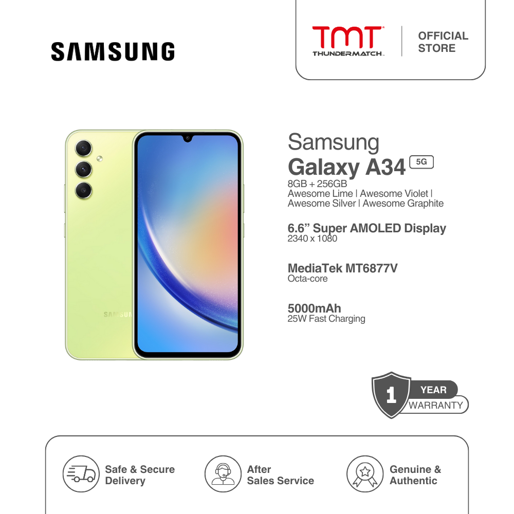 Galaxy A34 5G Awesome Lime 256 GB