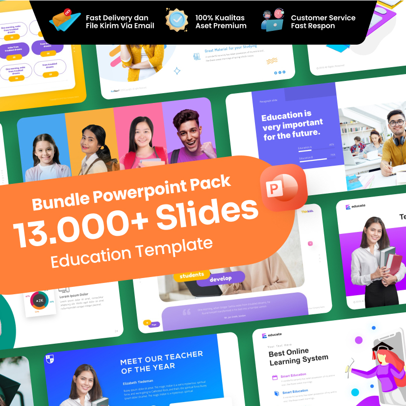 13.000+ Bundle Education PowerPoint Template | Shopee Malaysia
