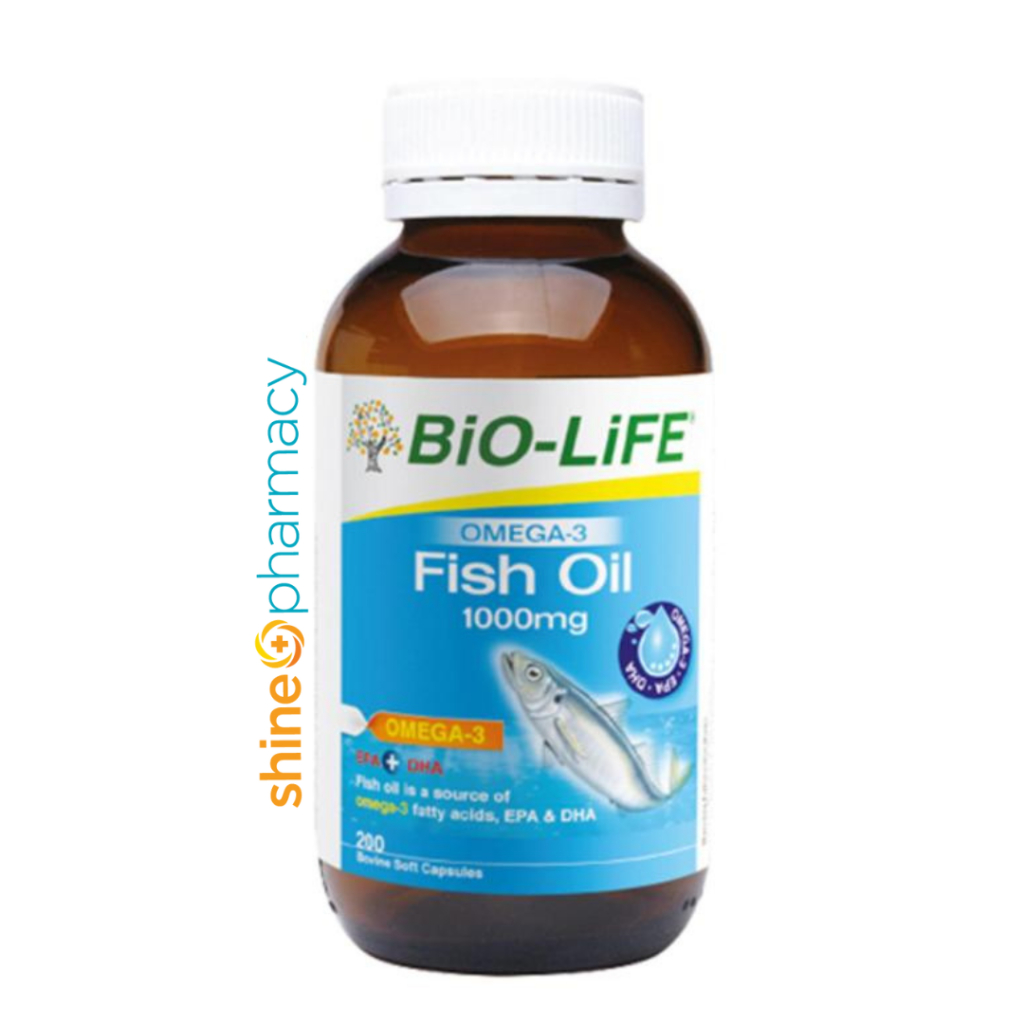 Bio-life Omega-3 Fish Oil 1000mg 200s [EXP: AUG 2024] | Shopee Malaysia
