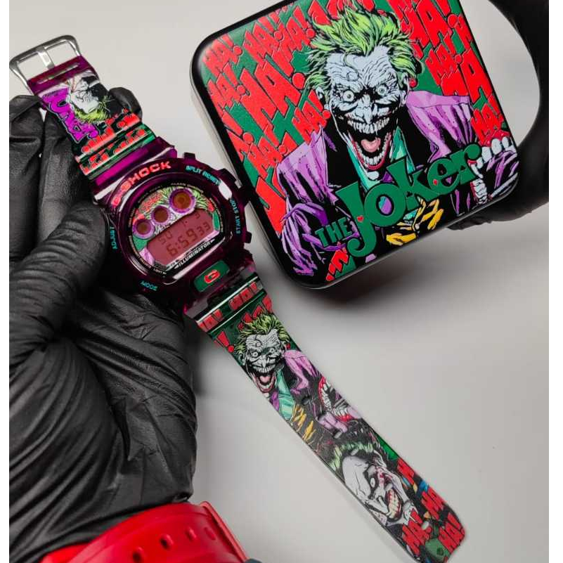 G Shock Custom Joker HAHAHA DW6900 Watch Set Original Custom Watch Man Jam Tangan Lelaki Digital