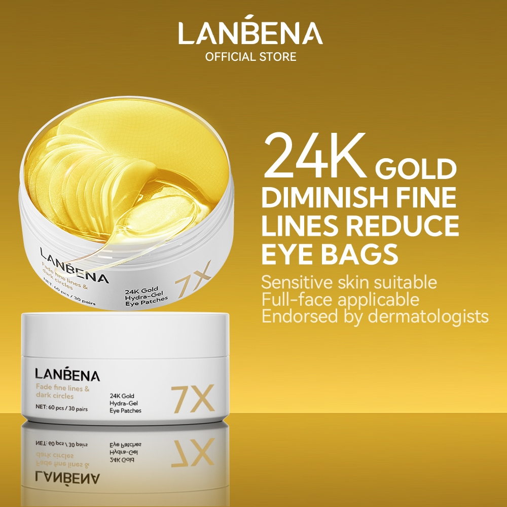LANBENA Vitamin C Eye Mask Brightening Eye Patch Remove Dark Circles