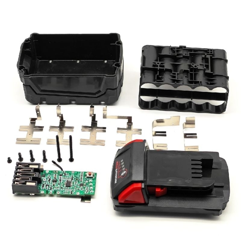 thumbnail image 2 of Milwaukee M18 8-Slot Battery Caddy – Storage Case Holder For 18V Batteries 2 of 6