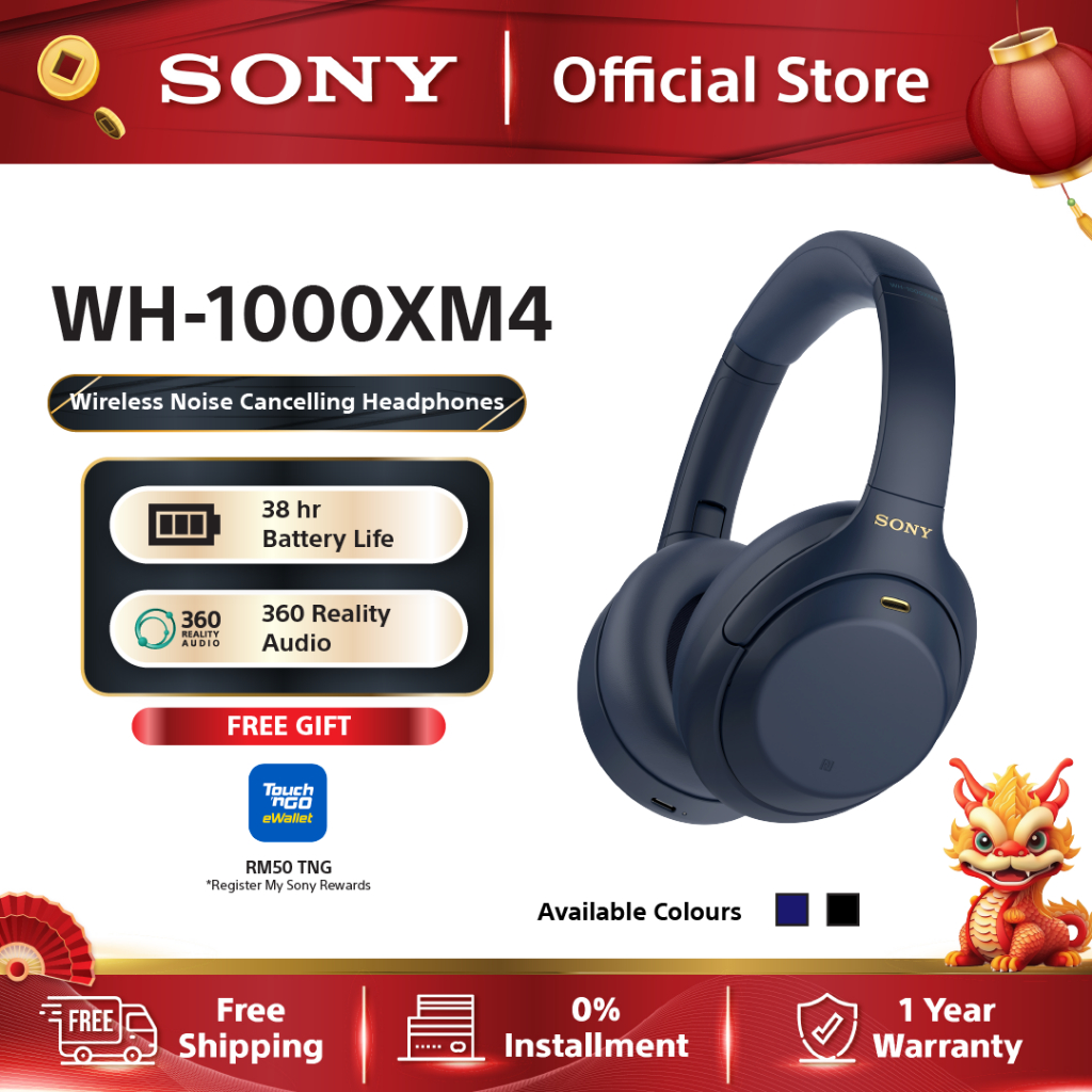 Sony WH-1000XM4 Wireless Bluetooth 5.0 ANC Industry Leading Noise