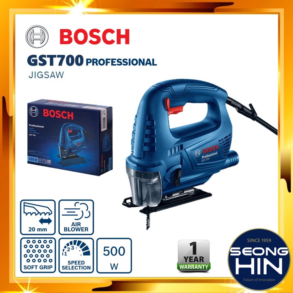 BOSCH GST 700 Jig Saw Professional GST700 Mesin Potong Kayu | Shopee ...