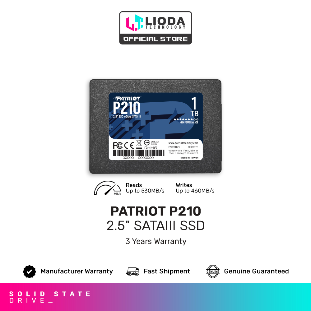 Patriot 128GB P210 Sata III 2.5 SSD