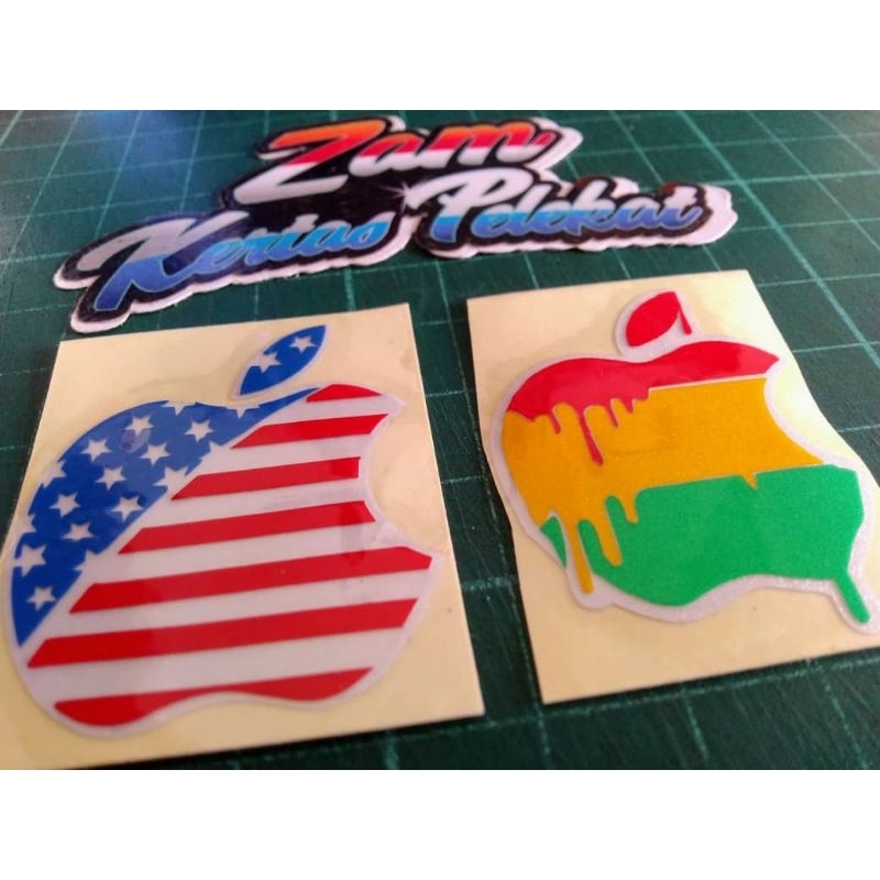 STICKERS KECIL BUAH RASTA STICKER BUAH JALUR FLAG STICKER CUTTING ...