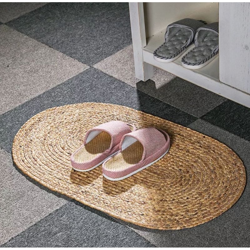 [READY STOCK] Carpet Husk Foot Rugs Sabut Jagung Kulit Karpet Alas Kaki Corn Skin Shopee Malaysia
