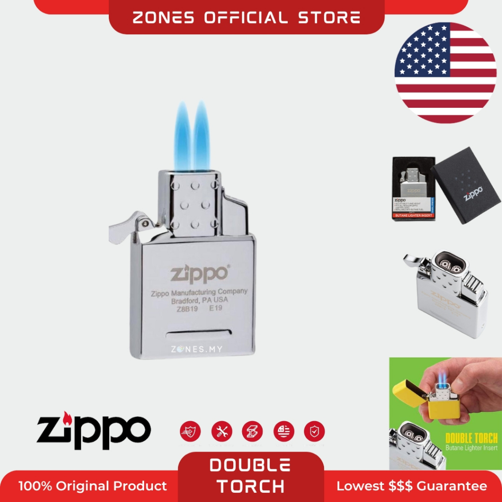 🇺🇸 Zippo Genuine Butane Lighter Insert 65827 Double Torch 65800