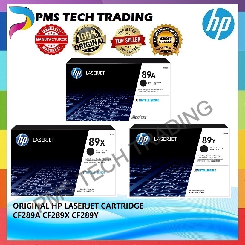ORIGINAL HP LASERJET CARTRIDGE 89A CF289A 89X CF289X 89Y CF289Y M507
