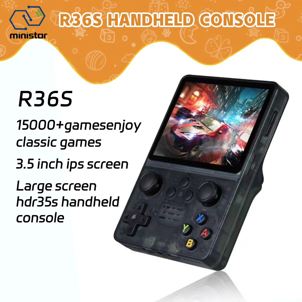 New R36S game console Retro Handheld Video Game Console 3.5 Inch Linux