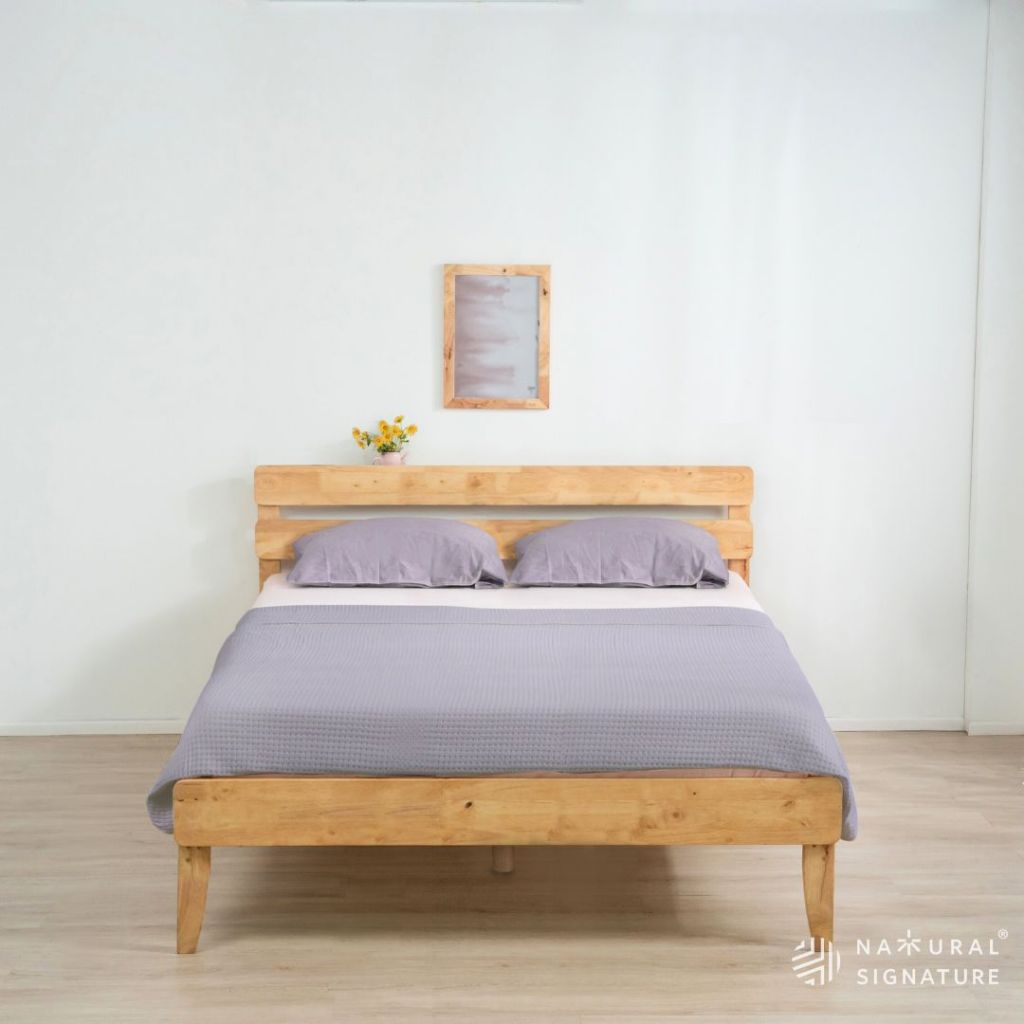 Natural Signature 2541-1 Fencing Queen Bed Frame/Solid wooden bed frame ...