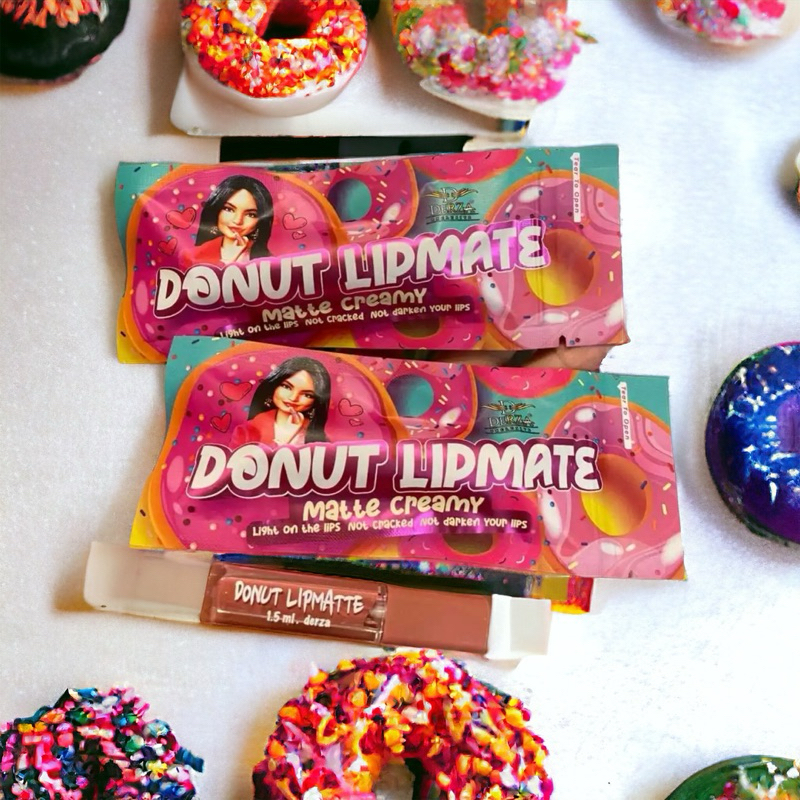 Lipmatte Donat | Lipmate Donut Raya | Lipmatte Donut Velvet Finishing 1 ...