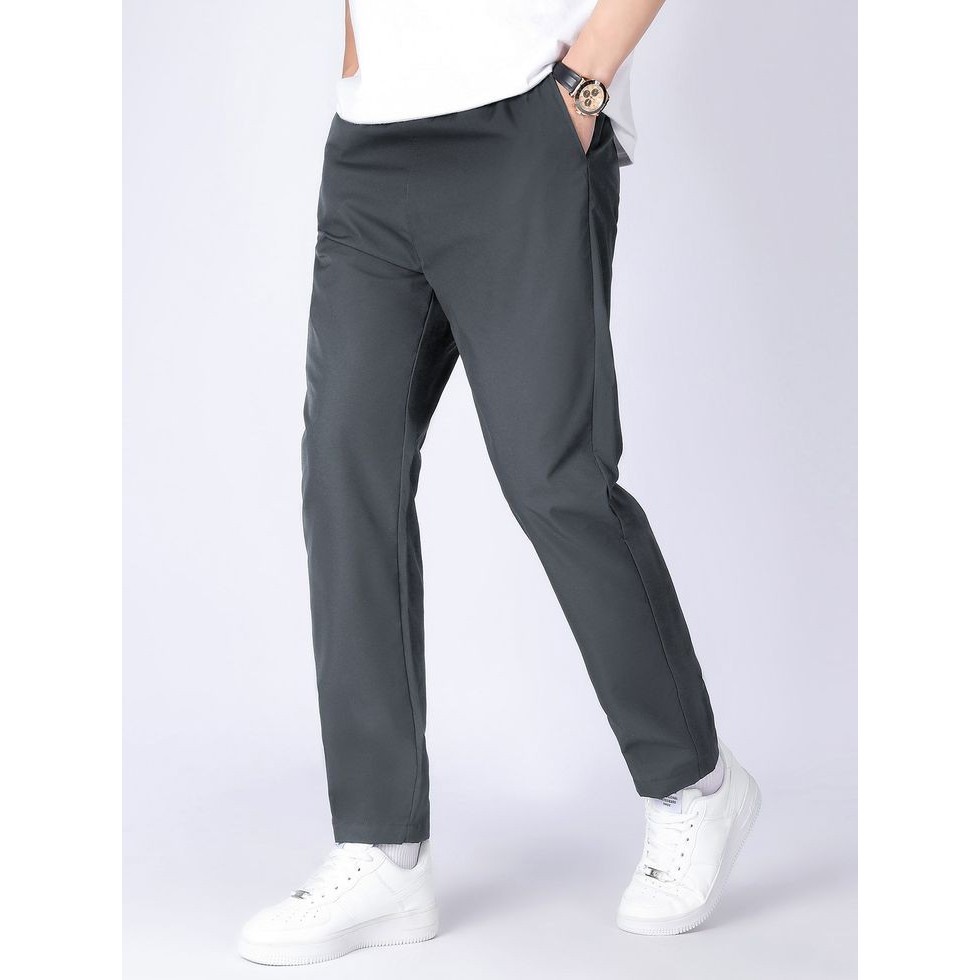 Men's Ice Silk Pants elastic Breathable Thin Casual Trousers Men's Ice Silk Pants elastic Breathable Thin Casual Trousers