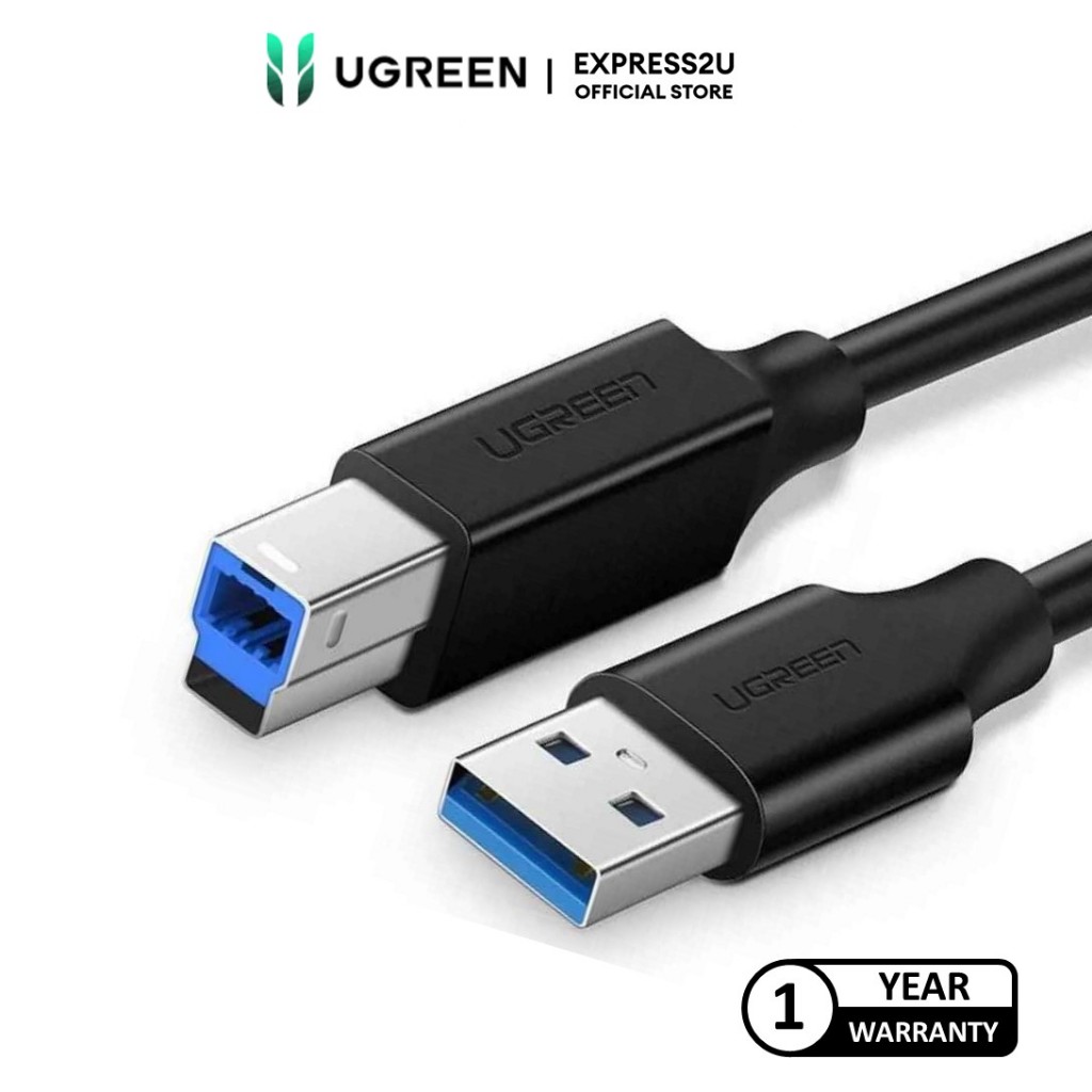 UGREEN USB-A 3.0 TO BM DATA CABLE 1M/2M (BLACK) | Shopee Malaysia