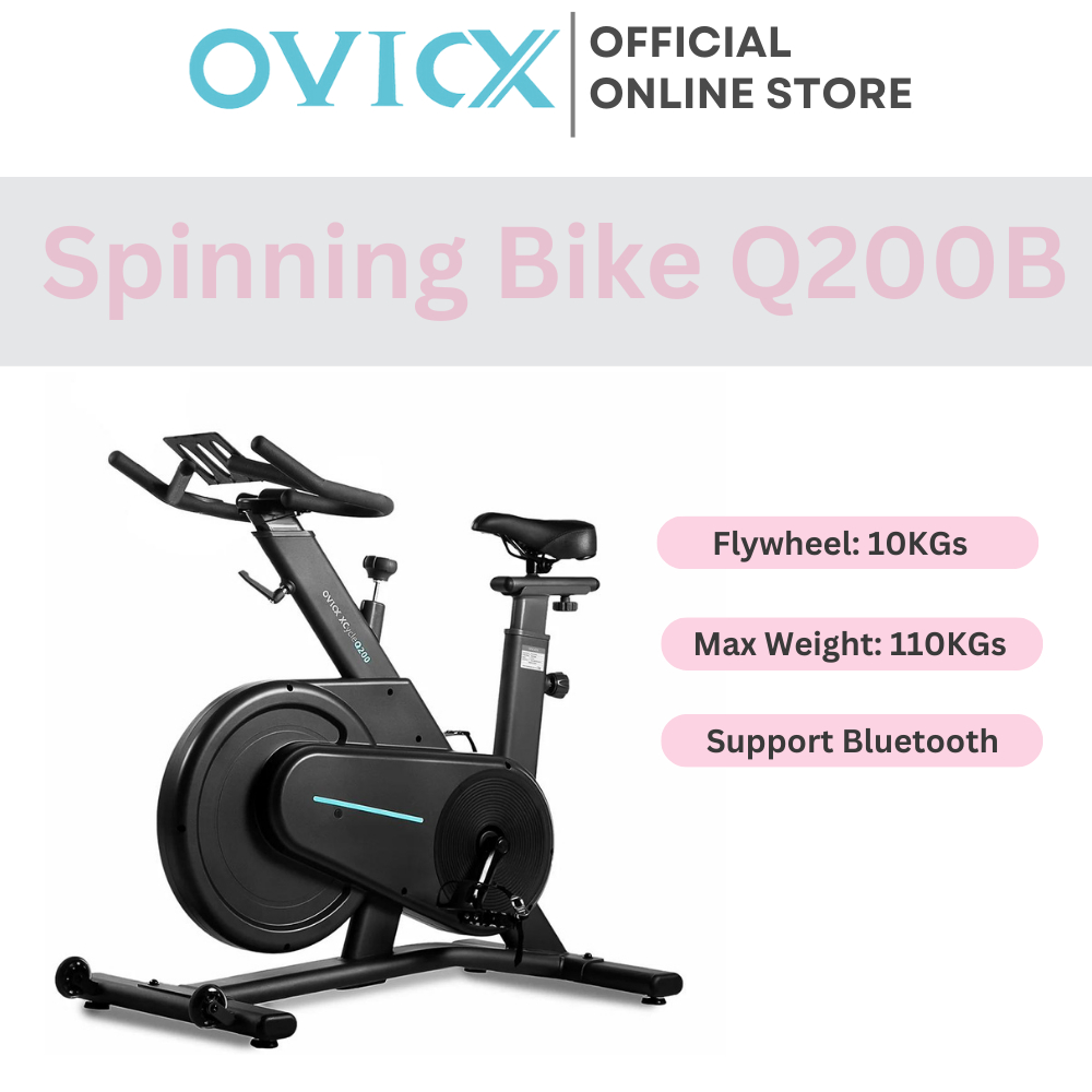 OVICX Q200B MAGNETIC STATIONARY BIKE WITH BLUETOOTH