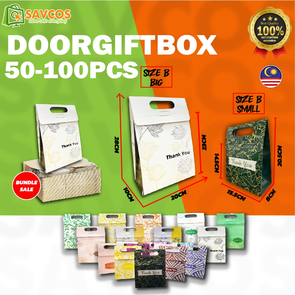 BUNDLE SALE (50-100PCS) DOORGIFTBOX WEDDING GIFT BIRTHDAY GIFT RAYABOX ...