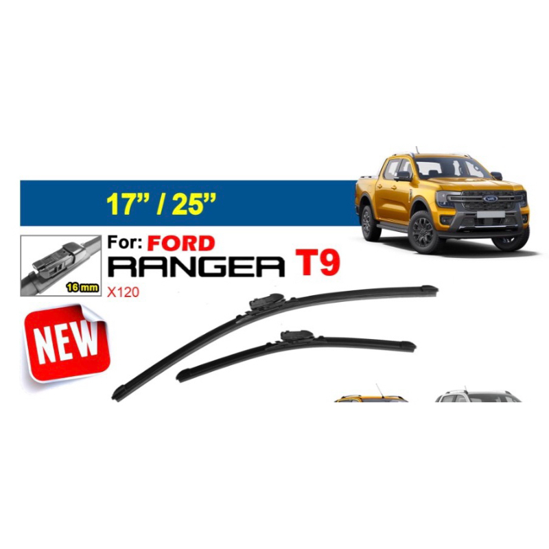 AERO WIPER Ford ranger T6 T7 T8 T9 2015 - 2024 window windscreen wipers ...