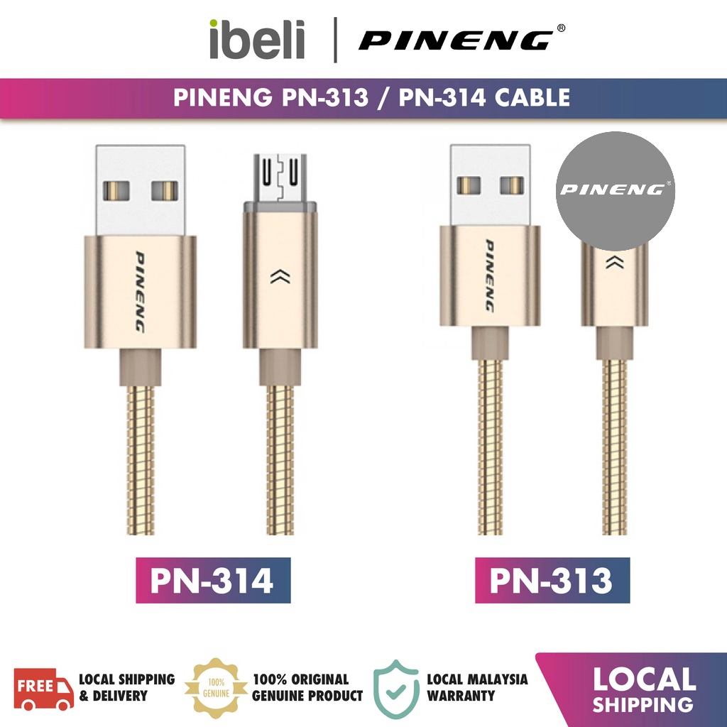 Pineng PN-313 High Speed Charging Data Cable [Compatible with iPh ...