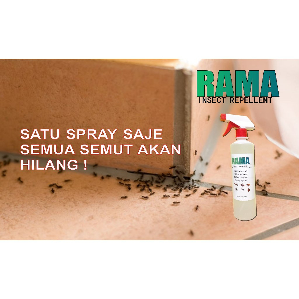 RAMA Insect Repellent | Spray Serangga Organik ( Semut, Lipas, Kutu ...