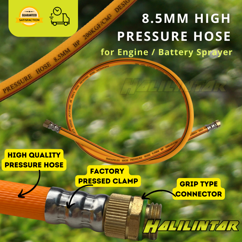 High Pressure Power Hose Joint Male Female for Engine / Battery Sprayer with 8.5mm Brass Joint