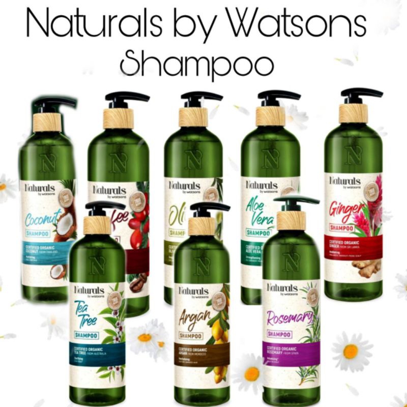 Naturals By Watsons Hair Shampoo 490ml Syampu Rambut Gugur Shopee