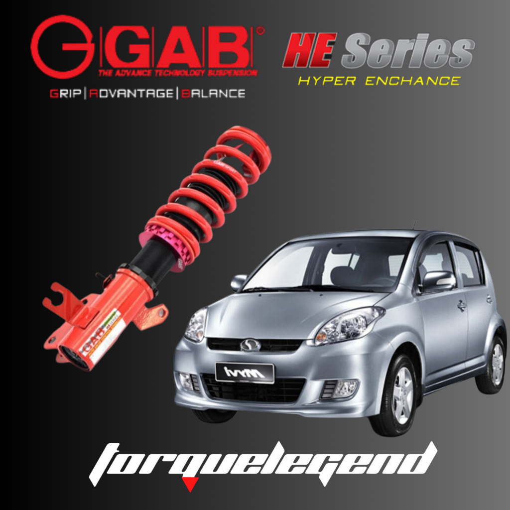 Perodua Myvi Gab He Series Adjustable Absorber High Low Bodyshift Gab Suspension