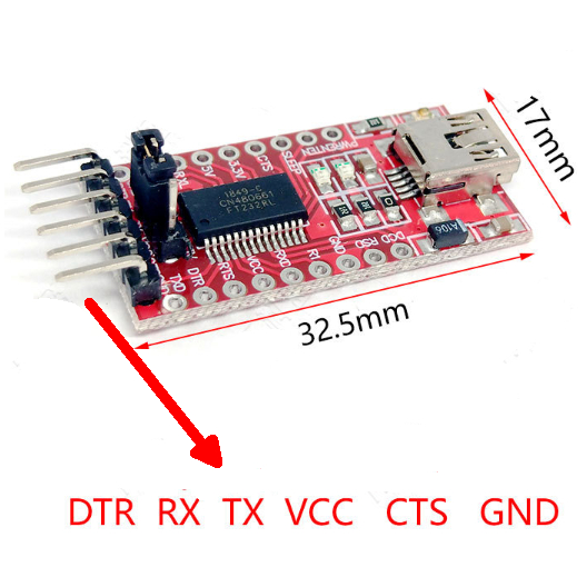 1pcs FT232RL USB to TTL Serial Adapter Module Port 3.3V 5V new | Shopee ...