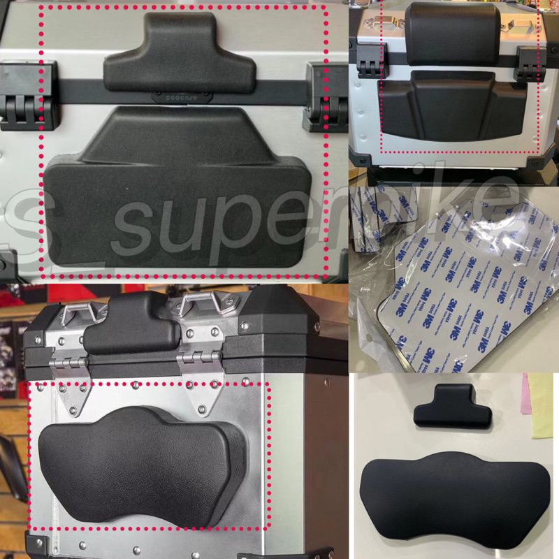 Universal Top Box Backrest Pad Rear Top Case Box Passenger Cushion ...