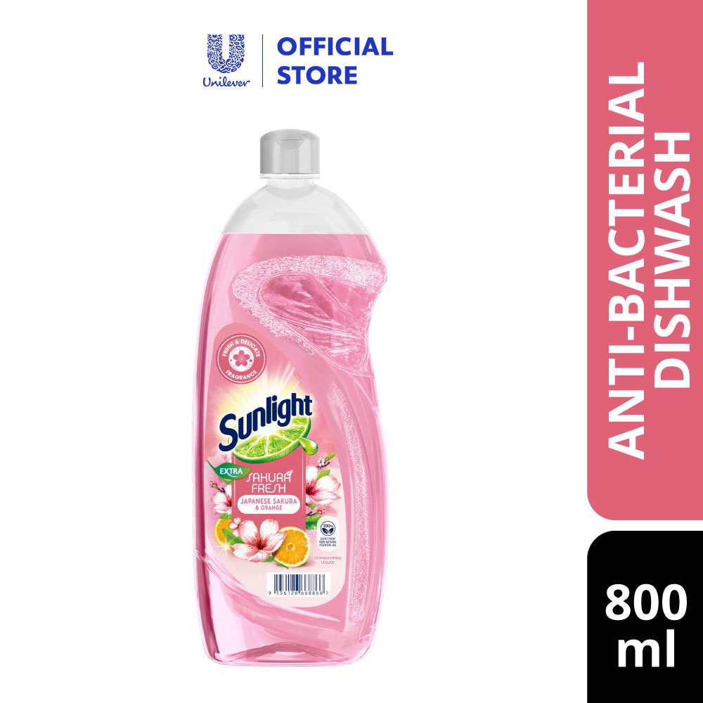 Sunlight Extra Dishwashing Liquid Sakura Fresh (800ml) Shopee Malaysia