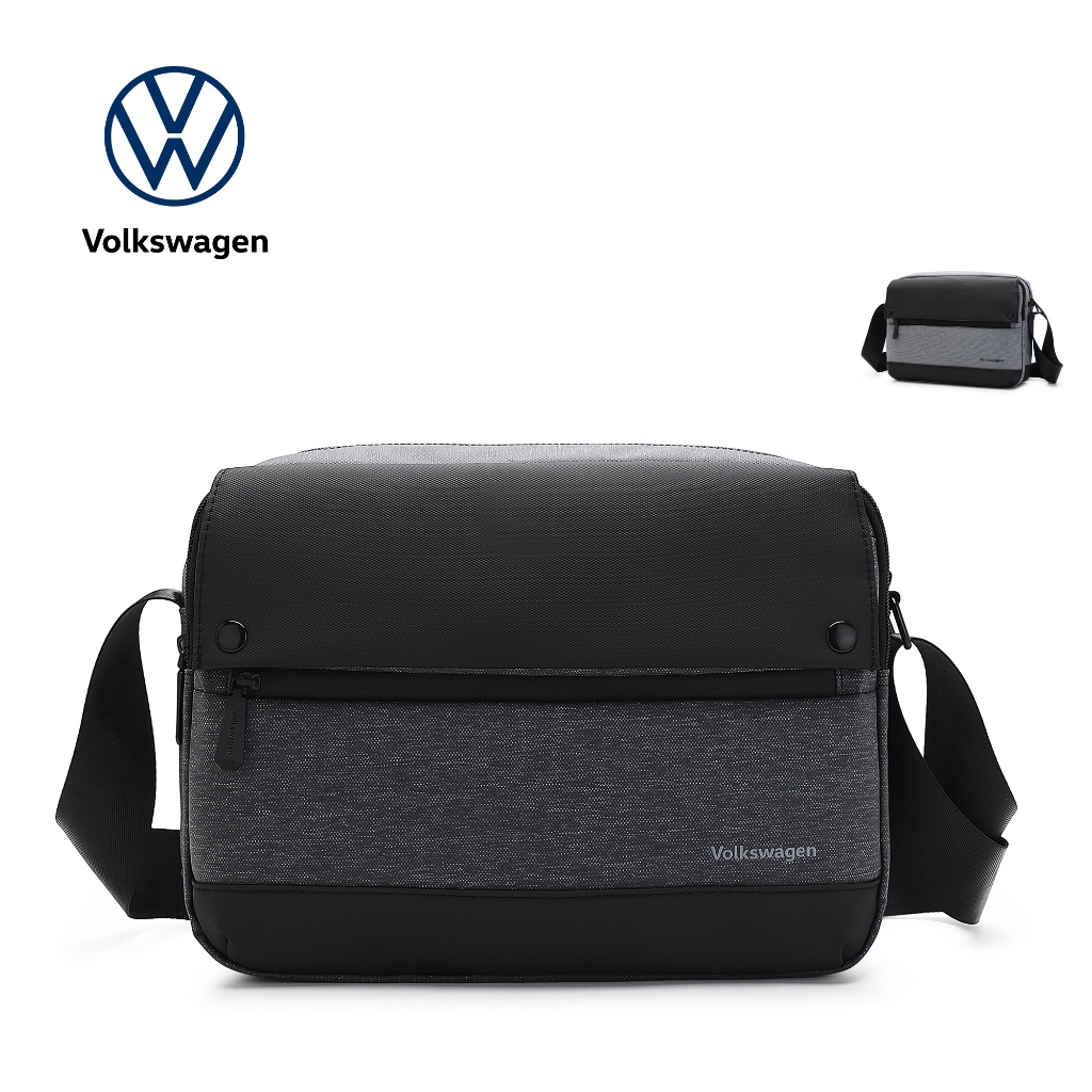 Volkswagen Men Sling Bag Black Grey VUR 5007 Shopee Malaysia