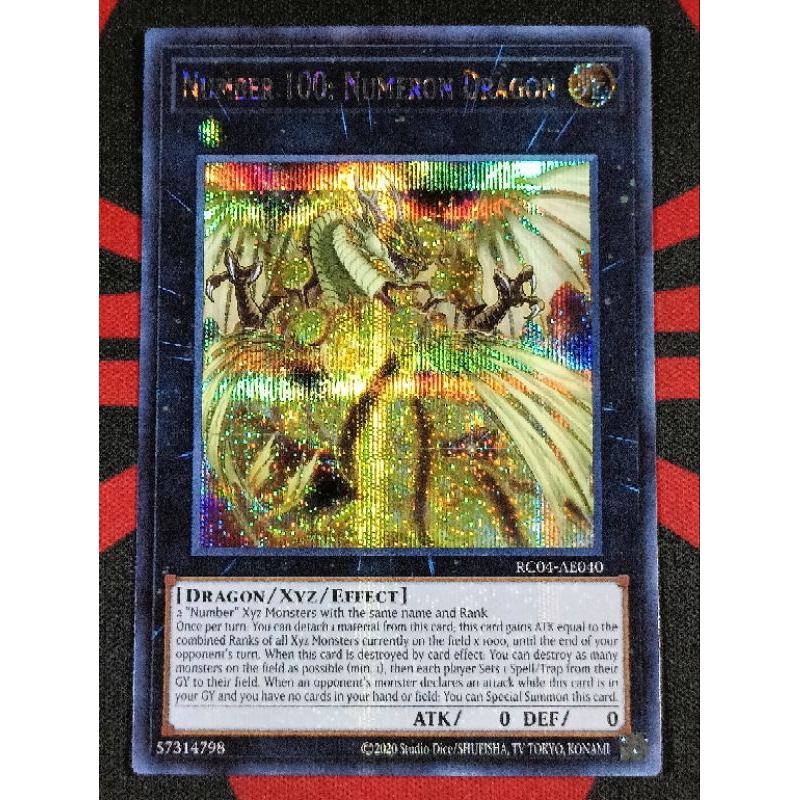 YUGIOH KONAMI RC04-AE040 "Number 100: Numeron Dragon" (Ultimate Rare/Secret  Rare/Super Rare) | Shopee Malaysia