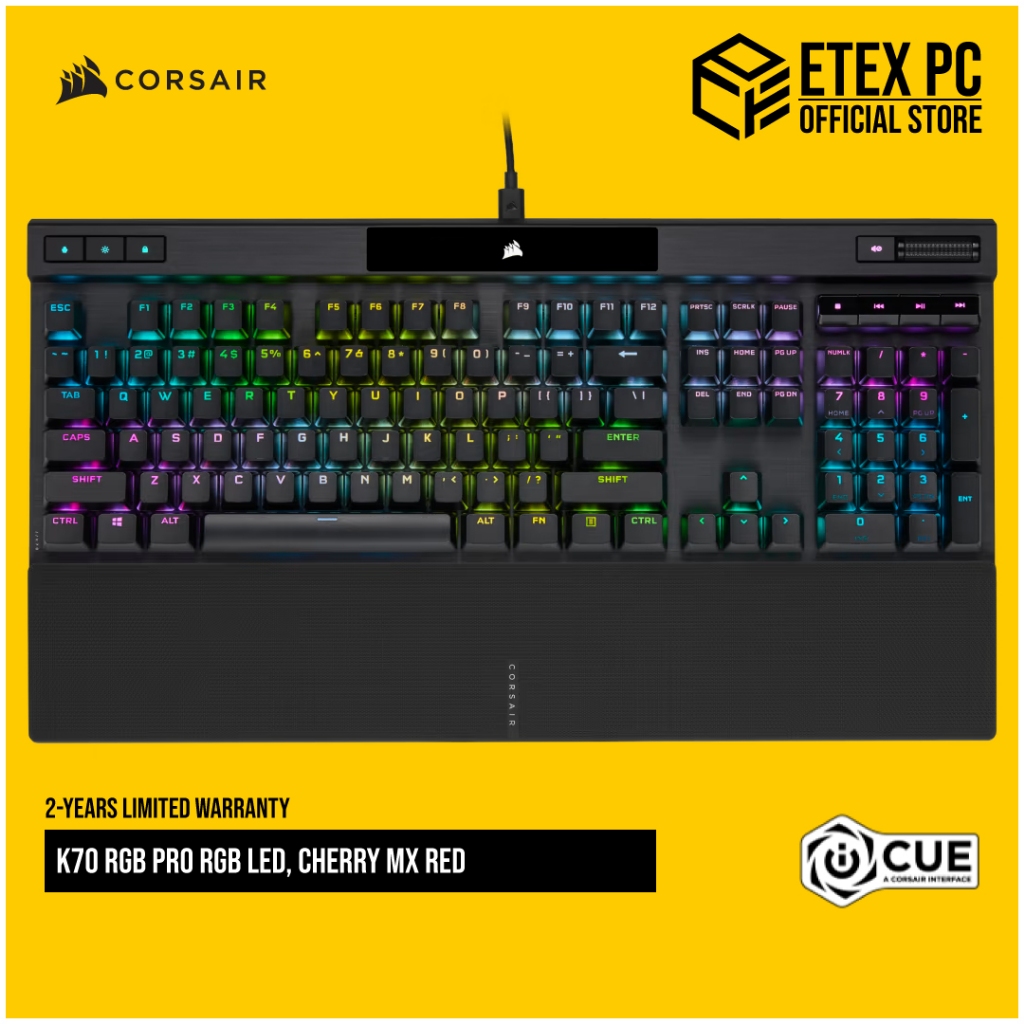 CORSAIR K70 RGB PRO RGB Led Mechanical Gaming Keyboard( Cherry Mx Red ...