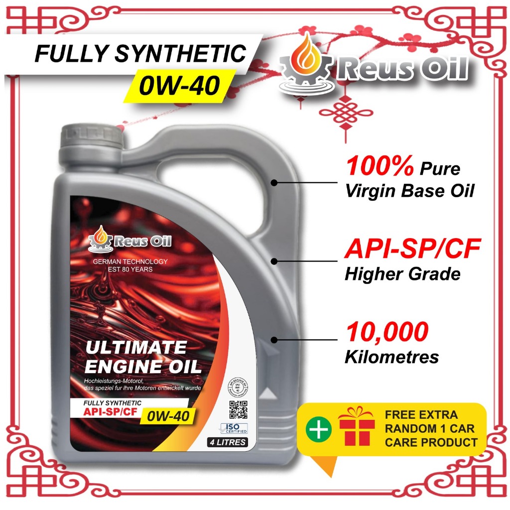 REUS oil 0w40 Original Fully Synthetic Engine Oil Made In Germany ...