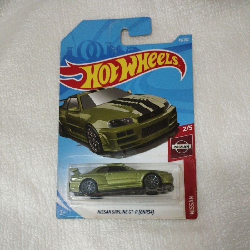 Hot Wheels Nissan Skyline Gt-r R34 Bnr34 Hw Nightburnerz Japan Jdm 