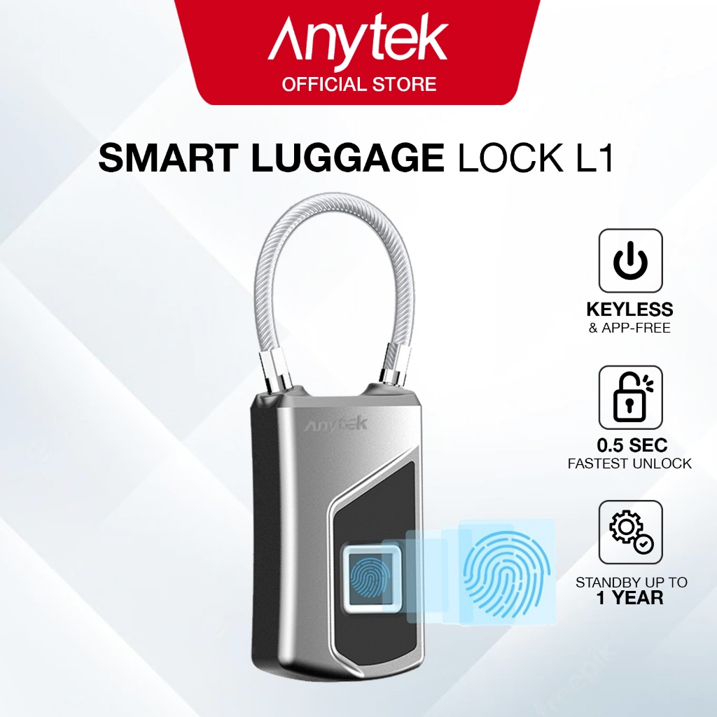 Anytek L1 Luggage Lock with Smart Fingerprint Function | 旅行箱 指紋鎖 ...
