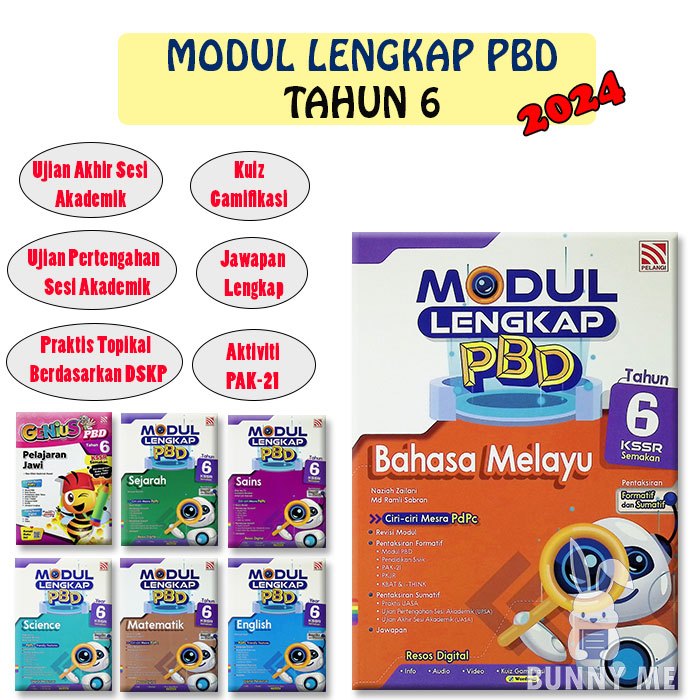 [BUNNY] 2024 Buku Sekolah : Modul Lengkap / Genius PBD UASA KSSR Tahun ...