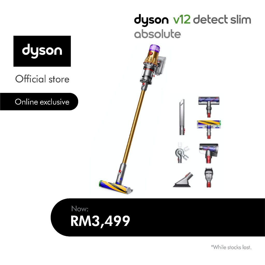 DYSON V12 DETECT SLIM ABSOLUTE GOLD (SV46) - New