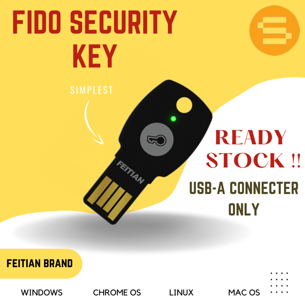 EPASS FIDO2 & FIDOU2F USB SECURITY KEY Stop Account Take Over and Phishing Attacks Shopee