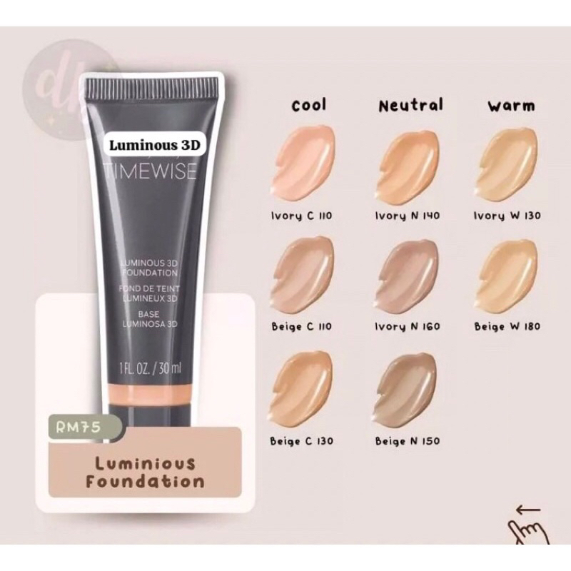 ️Pre Order ️Timewise Luminous Foundation Luminous 3D Foundation