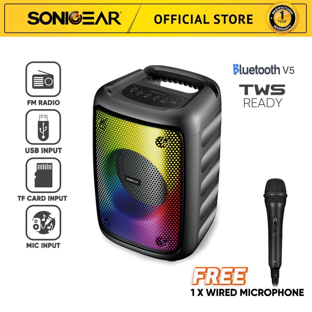 SonicGear Audiox Pro 500HD Bluetooth FM Radio Portable Speaker With