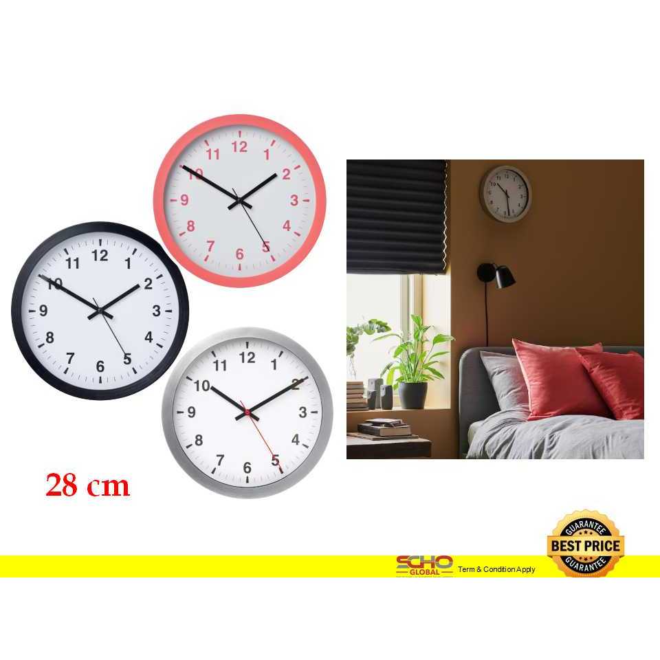 IKEATJALLA Wall clock, lowvoltage, 28 cm Shopee Malaysia