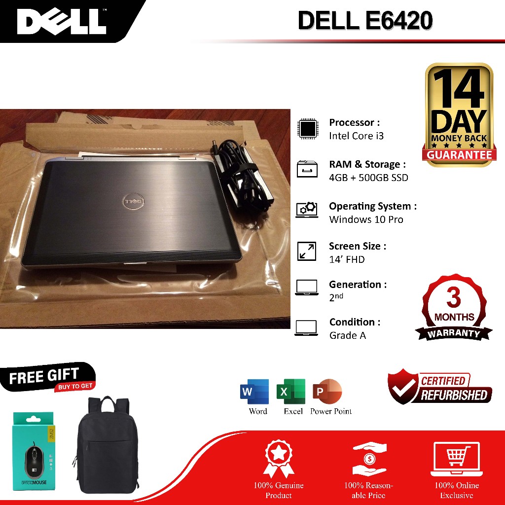 Dell Latitude E6420 Laptop, Hard Drive Size: 320 GB At ₹ 13500 In Noida - Foto 3