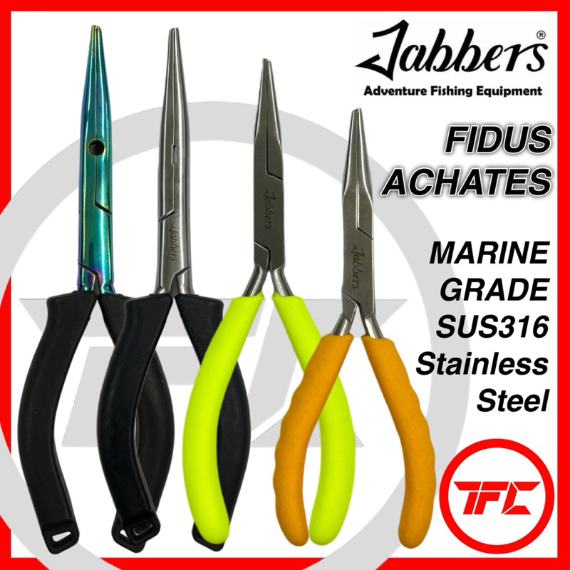 JABBERS Fidus Achates Split Ring Pliers Marine Grade SUS316 Stainless Steel