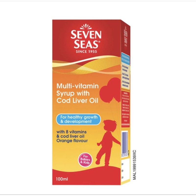 Seven Seas Multivitamin + Cod Liver Oil 100ml | Shopee Malaysia