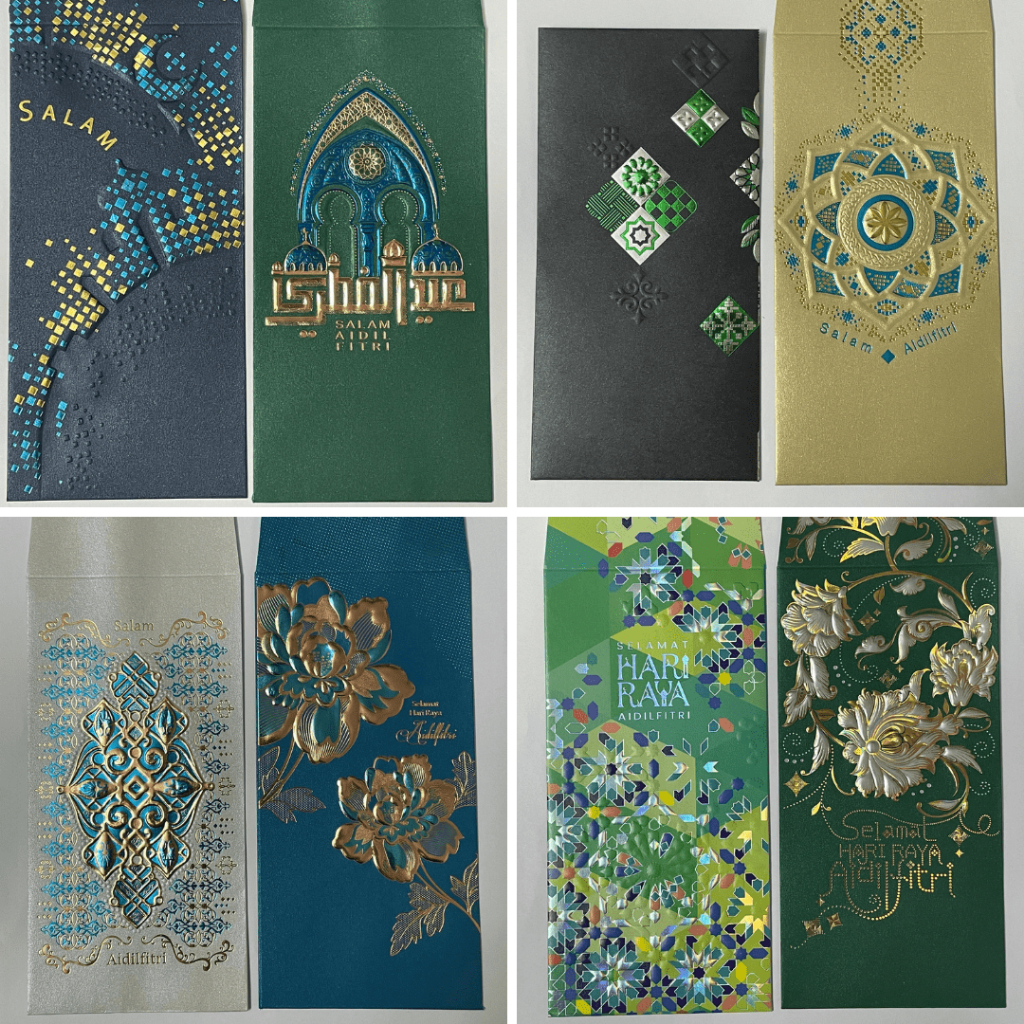 10pcs 3D Embossed Printing Combo Sampul Duit Raya Premium 2024 / Angpau ...