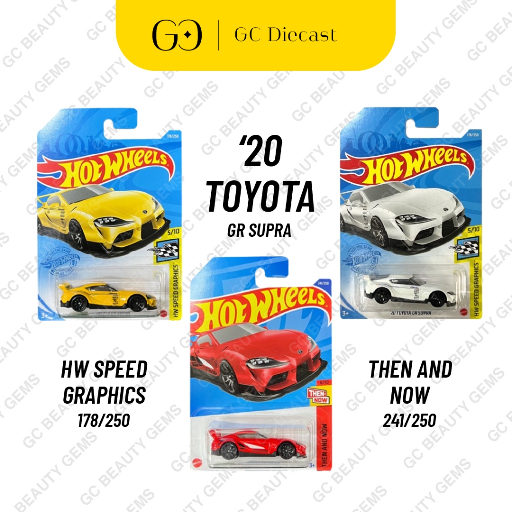 Ready Stock Hot Wheels 20 Toyota Gr Supra Yellow Red Shopee Malaysia