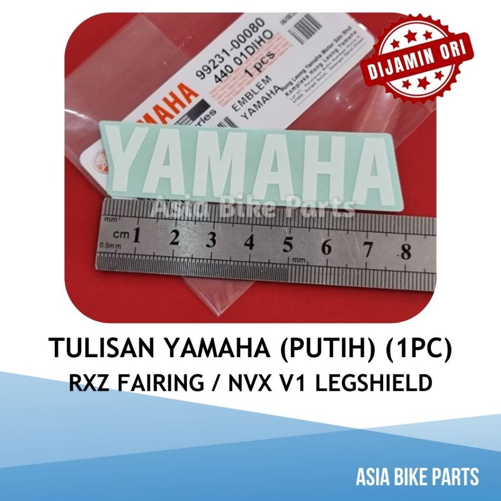 Yamaha Original RXZ Fairing / NVX V1 Legshield Emblem / Sticker / Logo ...